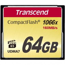 Transcend CompactFlash 1000 TS64GCF1000 64GB CF Card MLC 1066X Memory Card